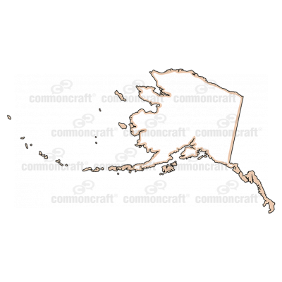 Alaska State US Map
