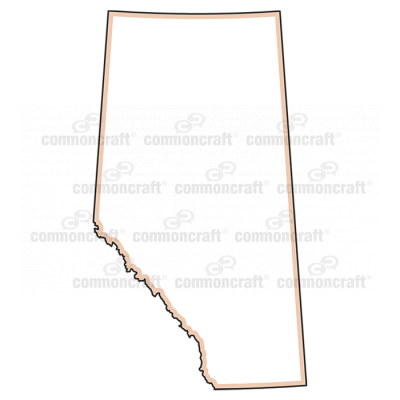 Alberta Province Canada Map