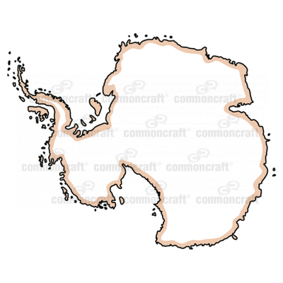 Antarctica Continent Map