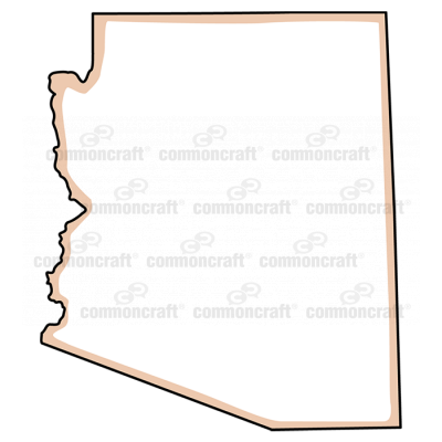 Arizona State US Map