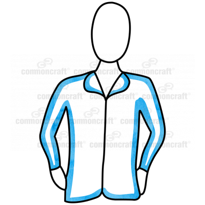Blue Collar Person Waist