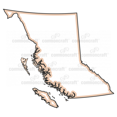 British Columbia Province Canada Map