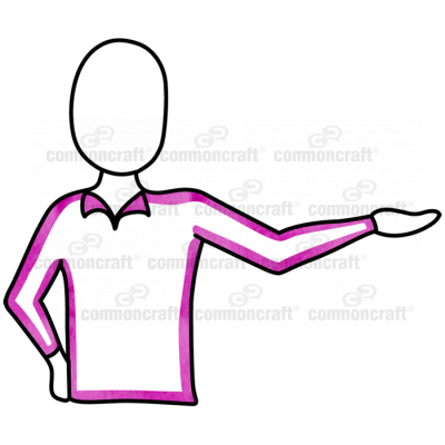 Collar Person Hand Out