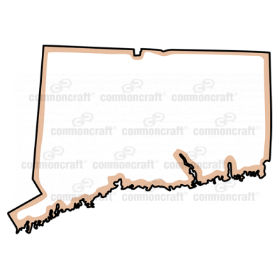 Connecticut State US Map