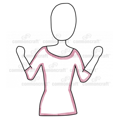 Female Waist Arms Up Pink