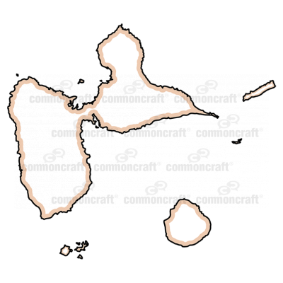 Guadaloupe (FR) Map