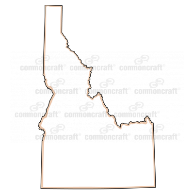 Idaho State US Map