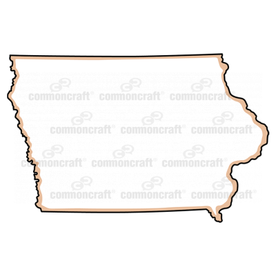 Iowa State US Map
