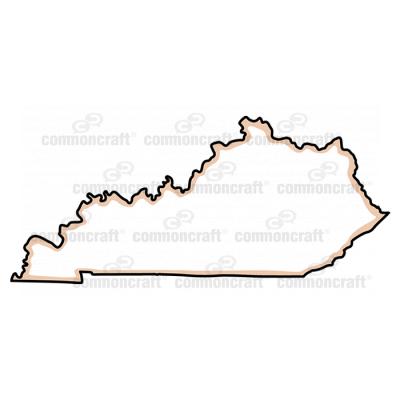 Kentucky State US Map