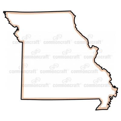 Missouri State US Map