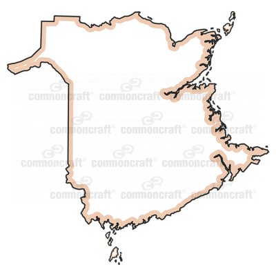 New Brunswick Province Canada Map