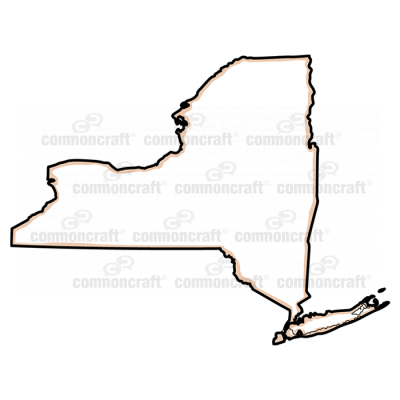 New York State US Map
