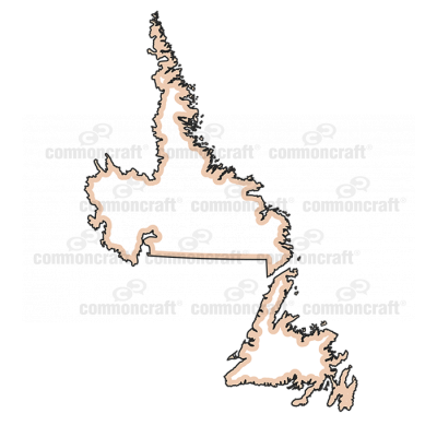 Newfoundland and Labrador Province Canada Map