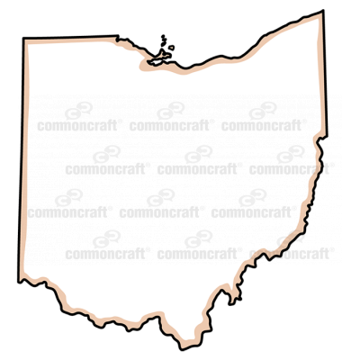 Ohio State US Map