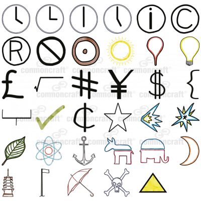 Pack of Symbol-related Cut-outs 2