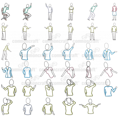 Pack of Women-related Cut-outs 1