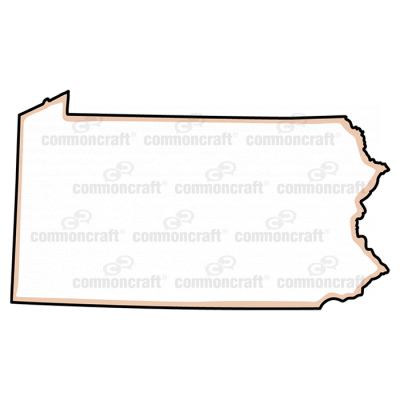 Pennsylvania State US Map