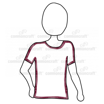 Person Waist Hands Down DarkRed