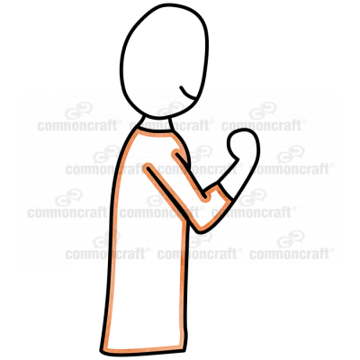 Pointer Person Fist 2