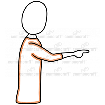 Pointer Person Point
