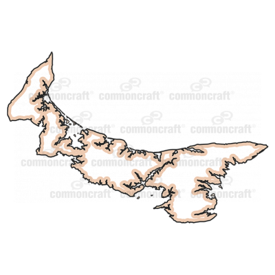 Prince Edward Island Province Canada Map