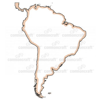 South America Continent Map