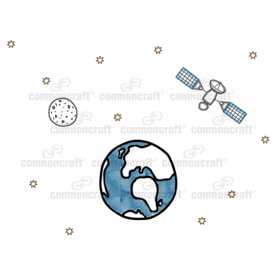 Space Satellite Scene