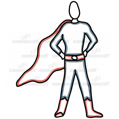 Super Hero Standing