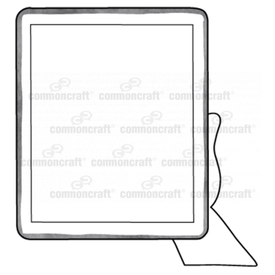 Tablet in Hand Scene