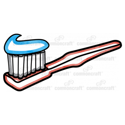 Toothbrush Toothpaste