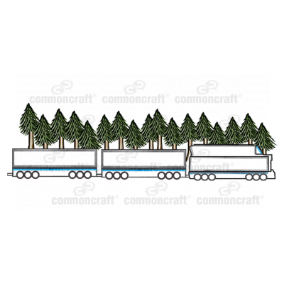 Train Trees Scene