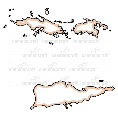 US Virgin Islands Map