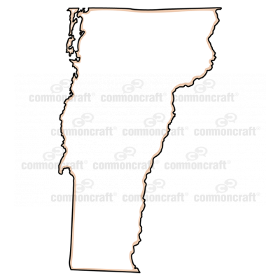 Vermont State US Map