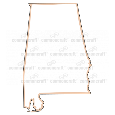 Alabama State US Map