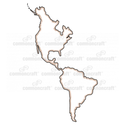 Americas North and South America Continents