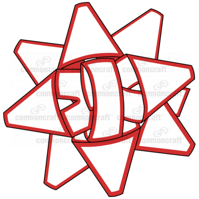 Bow Present Red