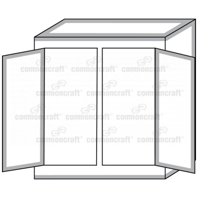 Cabinet Closet Open