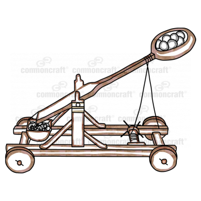 Catapult on wheels