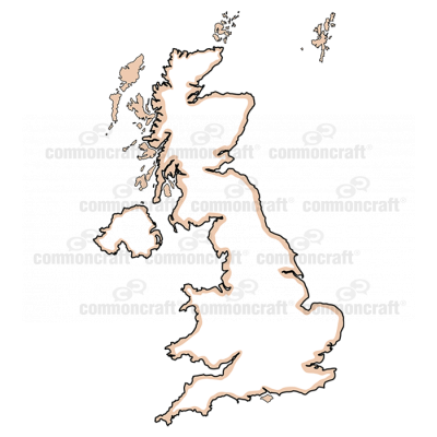 Great Britain UK Map