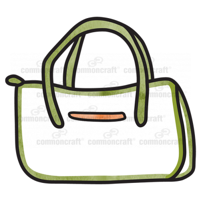 Hand Bag Green