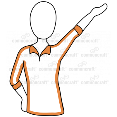 Person Flow Male Pointup Flat