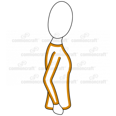 Person Profile Walk Away ts