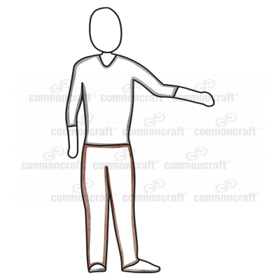 Person Present Arm Out Grey