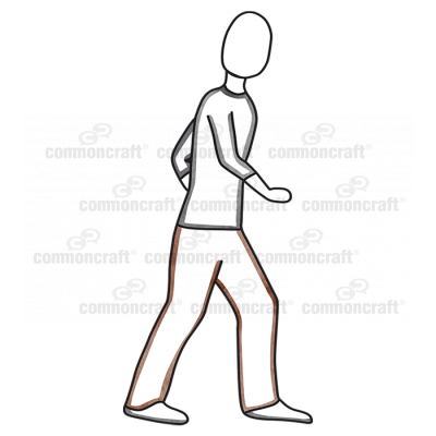 Person Step Grey Brown
