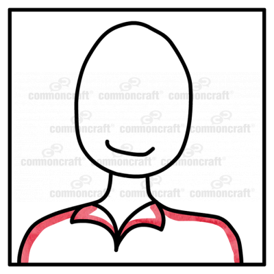 Portrait Icon Headshot Red
