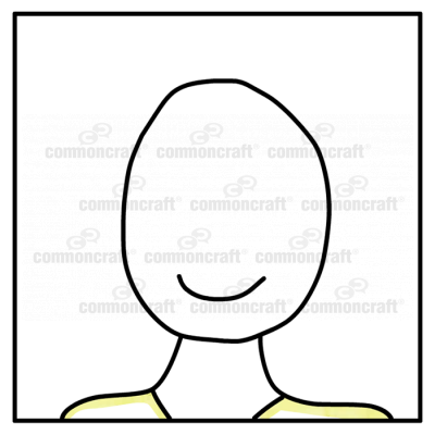 Portrait Icon Headshot Yellow