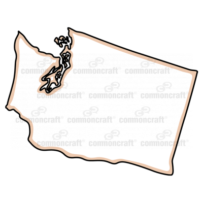 Washington State US Map